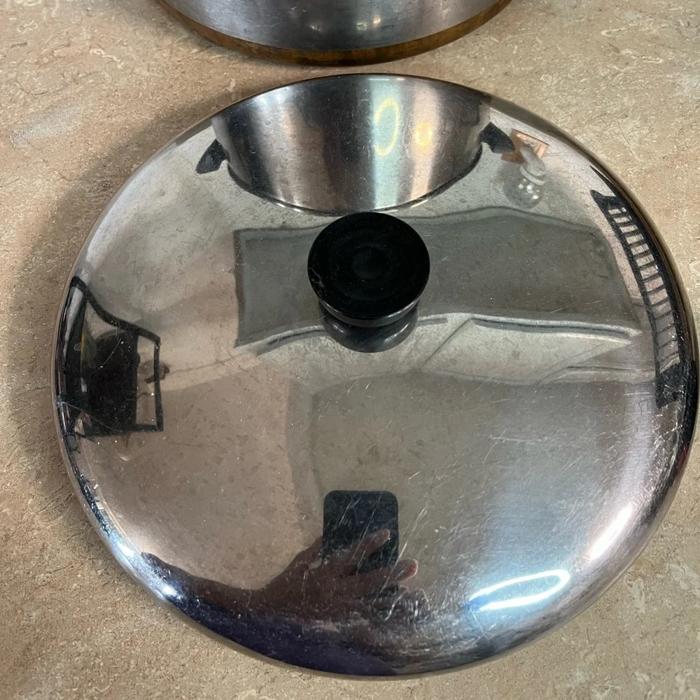 Revere Ware Stainless Steel Stock Pot with Lid - Silver